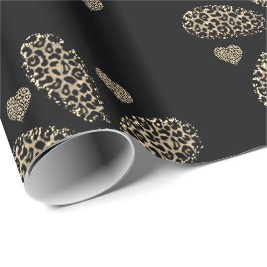 Schleifpapier Leopard Geschenkpapier (Rolleneckpunkt)