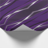 Schleifpapier - Lila Silberrücklauf Geschenkpapier (Ecke)