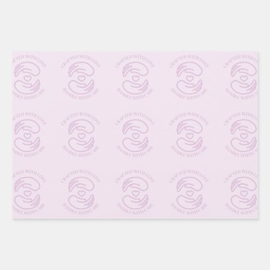 Schleifpapier mit Liebe Geschenkpapier Set (Vorderseite 3)