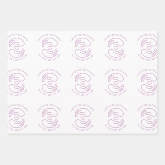 Schleifpapier mit Liebe Geschenkpapier Set (Vorderseite 2)