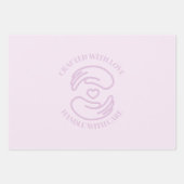 Schleifpapier mit Liebe Geschenkpapier Set (Vorderseite)