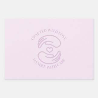 Schleifpapier mit Liebe Geschenkpapier Set