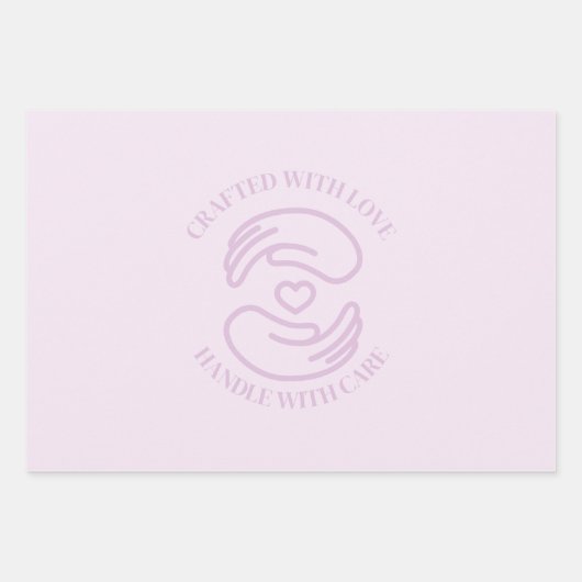 Schleifpapier mit Liebe Geschenkpapier Set (Vorderseite)