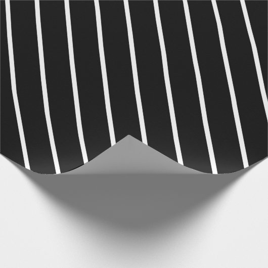 Schleifpapier mit schwarzem und weißem Streifen Geschenkpapier (Ecke)