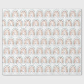 Schleifpapier - Mond und Stars - Regenbogen Geschenkpapier (Flach)