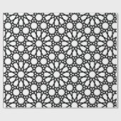 Schleifpapier - Muster B/W Geschenkpapier (Flach)