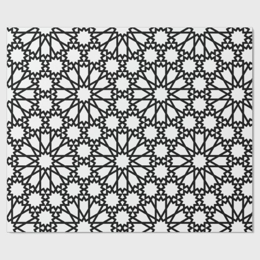 Schleifpapier - Muster B/W Geschenkpapier (Flach)