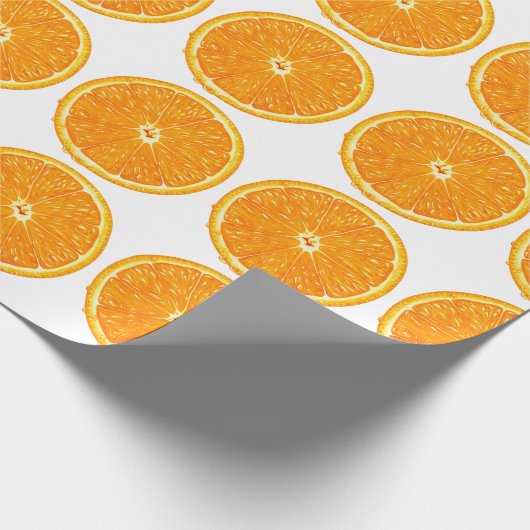 Schleifpapier - Orangefarbene Scheibe Geschenkpapier (Ecke)