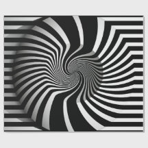 Schleifpapier - Psychedelic Art Swirl B/W