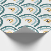 Schleifpapier - Regenbogen mit Polka-Punkten + Her Geschenkpapier (Ecke)