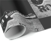 Schleifpapier Rock Music Geschenkpapier (Rolleneckpunkt)