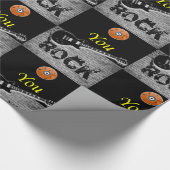 Schleifpapier Rock Music Geschenkpapier (Ecke)