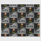 Schleifpapier Rock Music Geschenkpapier (Flach)