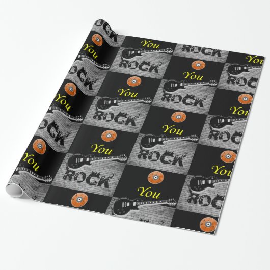 Schleifpapier Rock Music Geschenkpapier (Ungerollt)