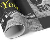 Schleifpapier Rock Music Geschenkpapier (Rolleneckpunkt)