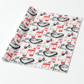 Schleifpapier Rock Music Geschenkpapier (Ungerollt)