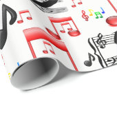 Schleifpapier Rock Music Geschenkpapier (Rolleneckpunkt)