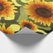 Schleifpapier Sonnenblume Geschenkpapier (Ecke)