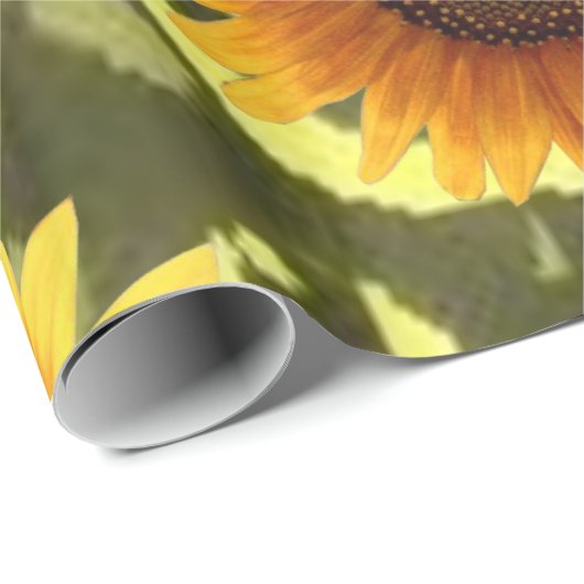 Schleifpapier Sonnenblume Geschenkpapier (Rolleneckpunkt)