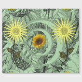 Schleifpapier Sonnenblume Geschenkpapier (Flach)