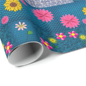 Schleifpapier Sonnenblume Geschenkpapier (Rolleneckpunkt)