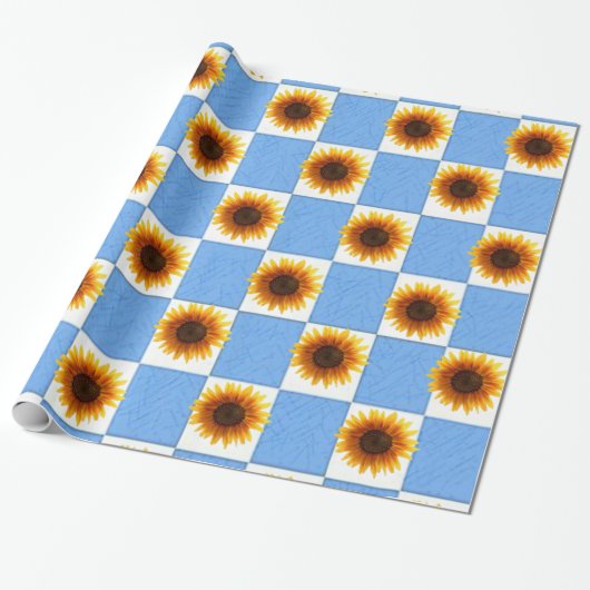 Schleifpapier Sonnenblume Geschenkpapier (Ungerollt)