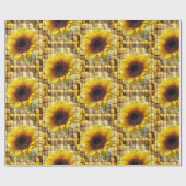 Schleifpapier Sonnenblume Geschenkpapier (Flach)