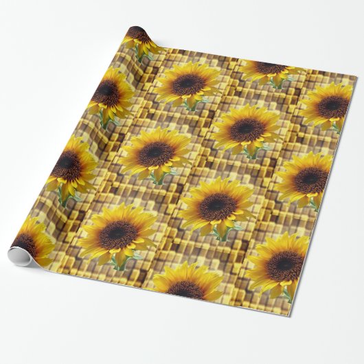 Schleifpapier Sonnenblume Geschenkpapier (Ungerollt)