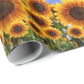 Schleifpapier Sonnenblume Geschenkpapier (Rolleneckpunkt)