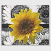 Schleifpapier Sonnenblume Geschenkpapier (Flach)