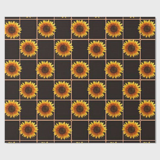 Schleifpapier Sonnenblume Geschenkpapier (Flach)
