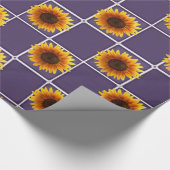 Schleifpapier Sonnenblume Geschenkpapier (Ecke)