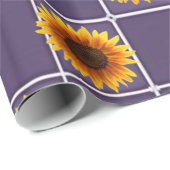 Schleifpapier Sonnenblume Geschenkpapier (Rolleneckpunkt)