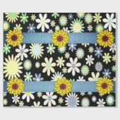 Schleifpapier Sonnenblume Geschenkpapier (Flach)