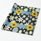 Schleifpapier Sonnenblume Geschenkpapier (Ungerollt)