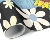 Schleifpapier Sonnenblume Geschenkpapier (Rolleneckpunkt)