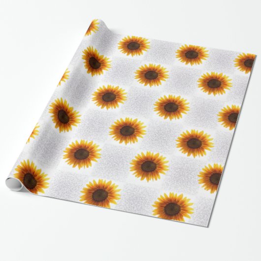 Schleifpapier Sonnenblume Geschenkpapier (Ungerollt)