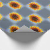 Schleifpapier Sonnenblume Geschenkpapier (Ecke)