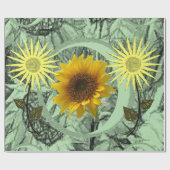 Schleifpapier Sonnenblume Geschenkpapier (Flach)