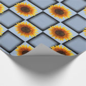 Schleifpapier Sonnenblume Geschenkpapier (Ecke)