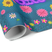 Schleifpapier Sonnenblume Geschenkpapier (Rolleneckpunkt)