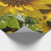 Schleifpapier Sonnenblume Geschenkpapier (Ecke)