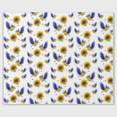 Schleifpapier Sonnenblume Geschenkpapier (Flach)