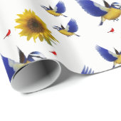 Schleifpapier Sonnenblume Geschenkpapier (Rolleneckpunkt)