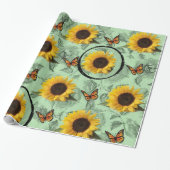 Schleifpapier Sonnenblume Geschenkpapier (Ungerollt)
