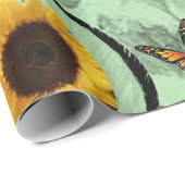 Schleifpapier Sonnenblume Geschenkpapier (Rolleneckpunkt)