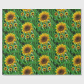Schleifpapier Sonnenblume Geschenkpapier (Flach)