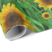 Schleifpapier Sonnenblume Geschenkpapier (Rolleneckpunkt)
