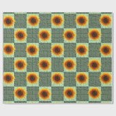 Schleifpapier Sonnenblume Geschenkpapier (Flach)