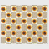 Schleifpapier Sonnenblume Geschenkpapier (Flach)